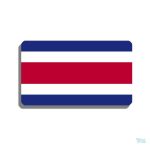 Broche drapeau Costa Rica