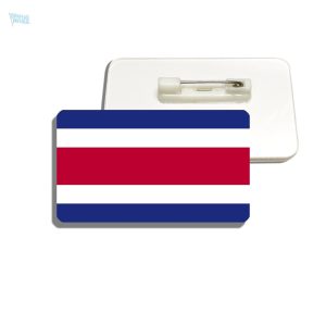 Accessoire en métal avec motif drapeau Costa Rica