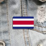 Bijou représentant le drapeau du Costa Rica, idéal pour les fans