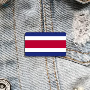 Bijou représentant le drapeau du Costa Rica, idéal pour les fans