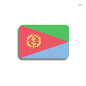 Broche drapeau Érythrée, accessoire symbolique national