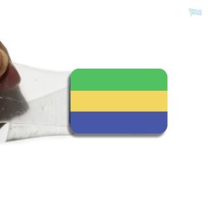 Drapeau du Gabon en broche élégante