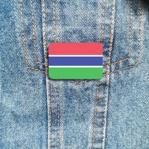 Bijou élégant affichant les couleurs de la Gambie