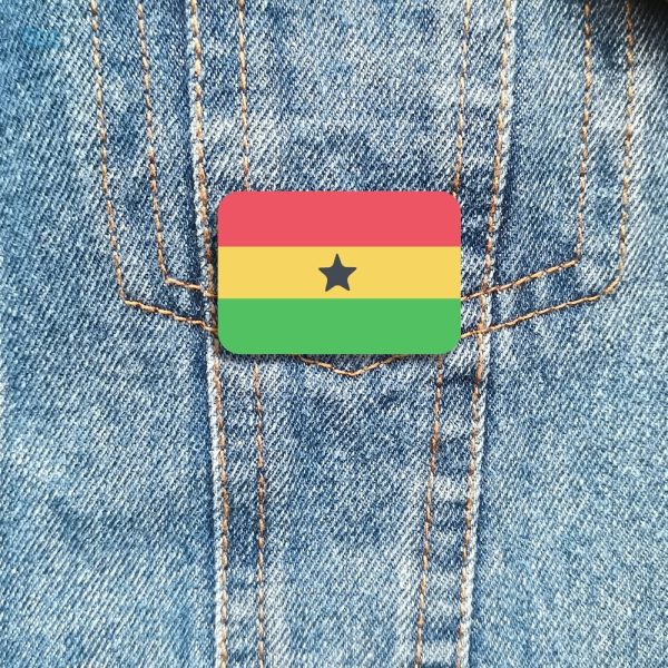 Broche colorée pour les fans du Ghana