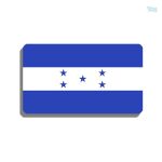 Broche drapeau du Honduras en métal émaillé