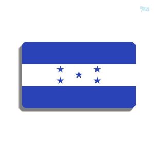 Broche drapeau du Honduras en métal émaillé