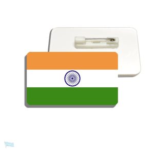 Drapeau indien en broche, accessoire de mode patriotique