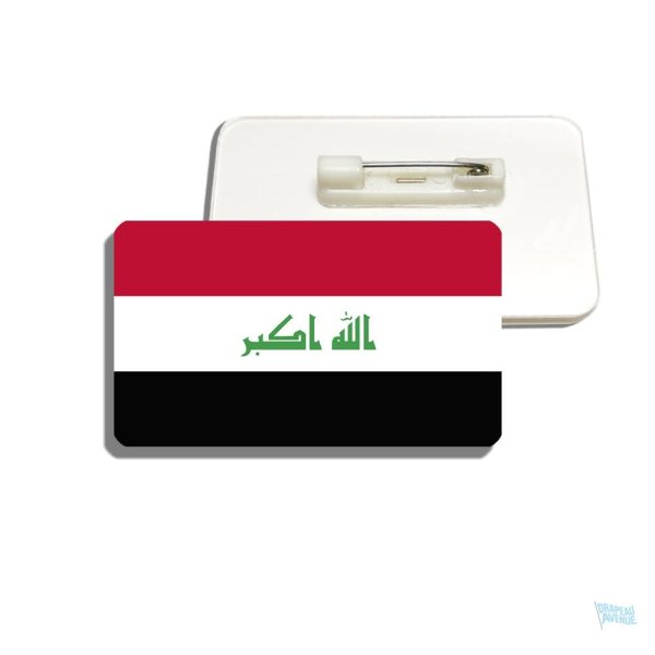 Drapeau Irak en broche, parfait pour les passionnés