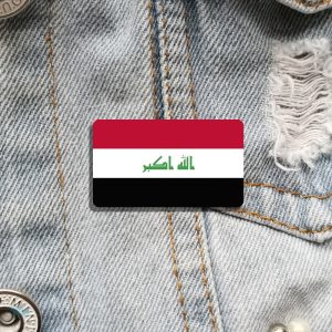 Bijou broche représentant le drapeau Irak, style unique