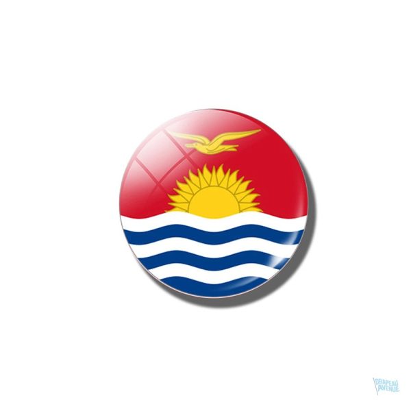 Broche drapeau Kiribati, symbole national en émail