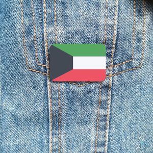 Broche élégante aux couleurs du Koweït