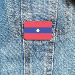 Bijou drapeau Laos, parfait pour les événements culturels