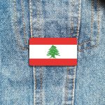 Broche représentant le drapeau du Liban