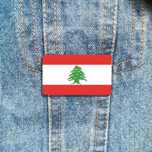 Broche représentant le drapeau du Liban