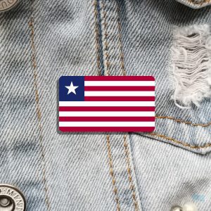 Broche représentant le drapeau du Liberia pour collectionneurs