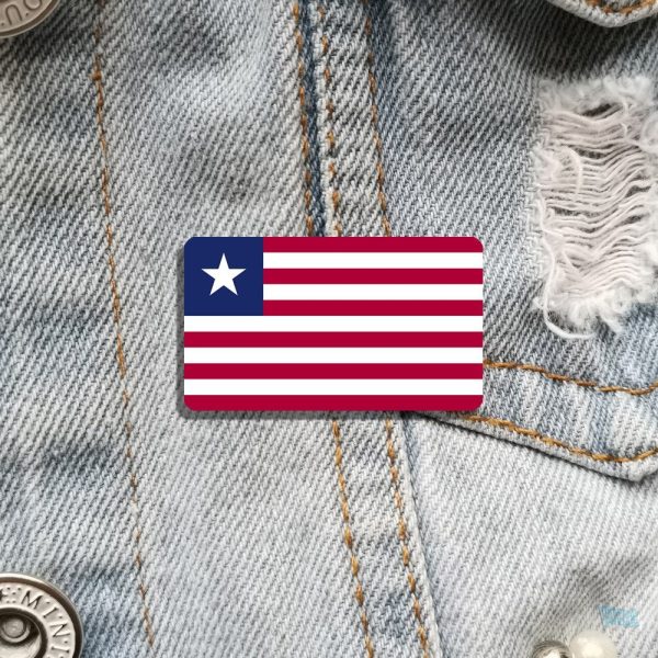 Broche représentant le drapeau du Liberia pour collectionneurs