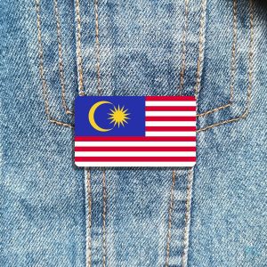 Broche symbolique représentant le drapeau de la Malaisie