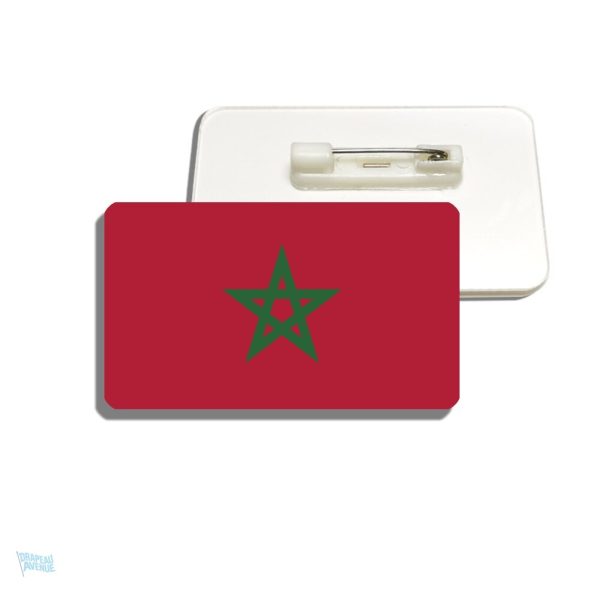 Accessoire de mode représentant le drapeau marocain