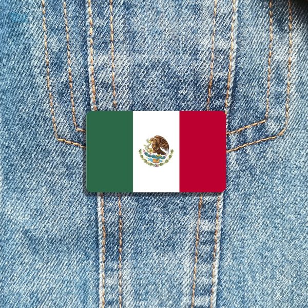 Bijou représentant le drapeau du Mexique pour collectionneurs