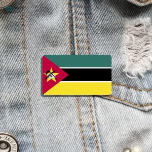 Bijou broche avec motif du drapeau mozambicain