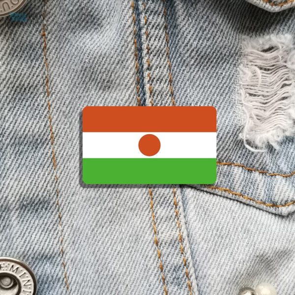 Bijou broche représentant le drapeau du Niger