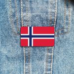 Bijou décoratif inspiré du drapeau de la Norvège