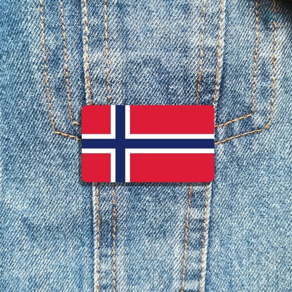 Bijou décoratif inspiré du drapeau de la Norvège