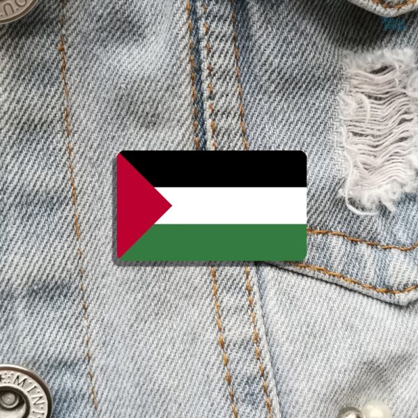 Bijou broche représentant le drapeau de la Palestine