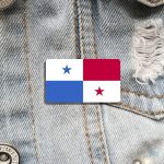 Broche représentant le drapeau panaméen pour collectionneurs