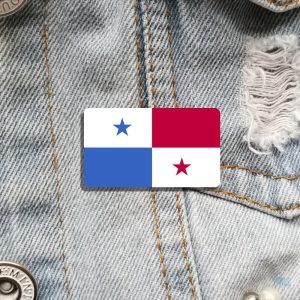 Broche représentant le drapeau panaméen pour collectionneurs