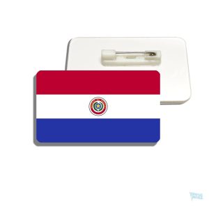 Drapeau Paraguay en broche, symbole patriotique