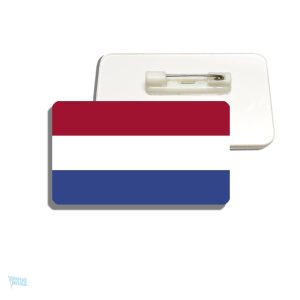 Broche drapeau des Pays-Bas en métal coloré