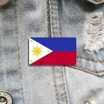 Bijou broche représentant le drapeau des Philippines