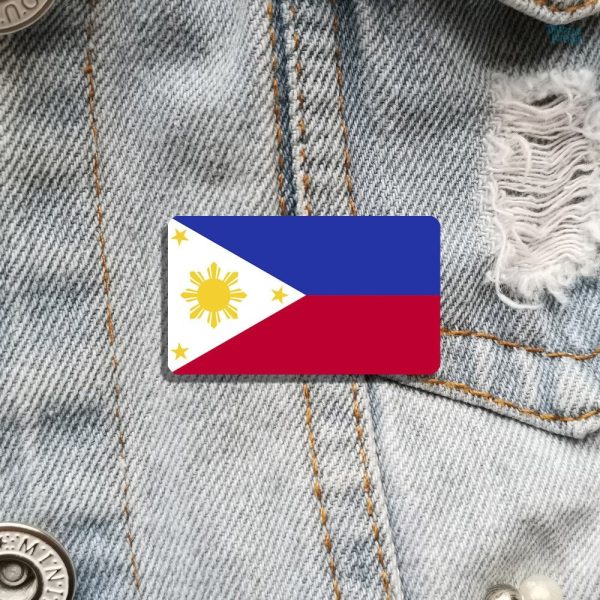 Bijou broche représentant le drapeau des Philippines