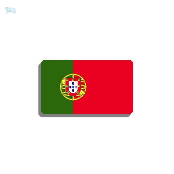 Broche drapeau Portugal en métal émaillé, symbole national