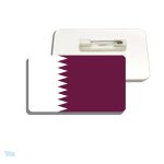 Accessoire de mode drapeau Qatar pour supporters