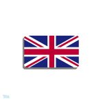 Broche drapeau Royaume-Uni, accessoire élégant