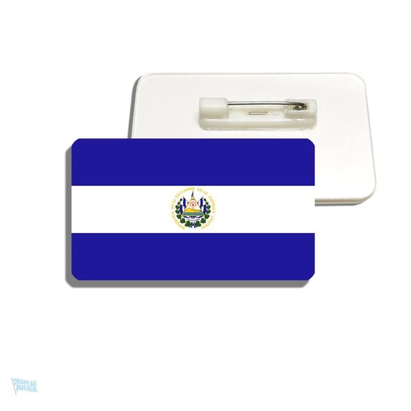 Broche drapeau Salvador, accessoire symbolique du pays