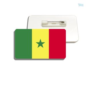 Accessoire broche pour afficher le drapeau Sénégal