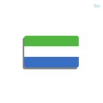 Broche drapeau Sierra Leone en métal coloré