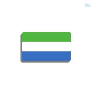 Broche drapeau Sierra Leone en métal coloré