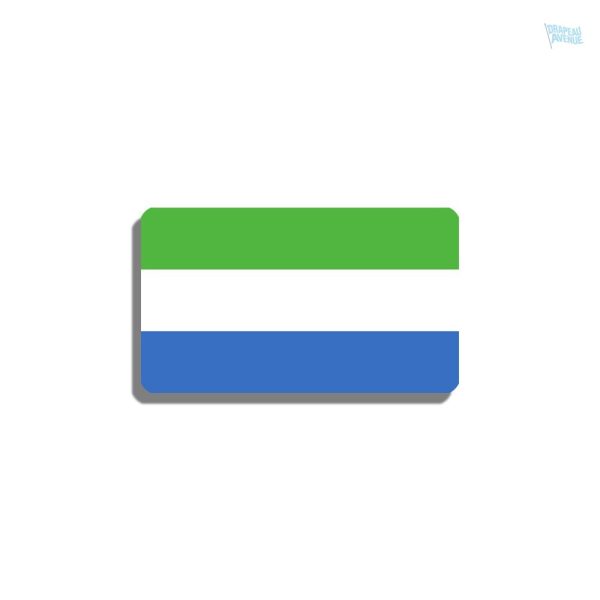 Broche drapeau Sierra Leone en métal coloré