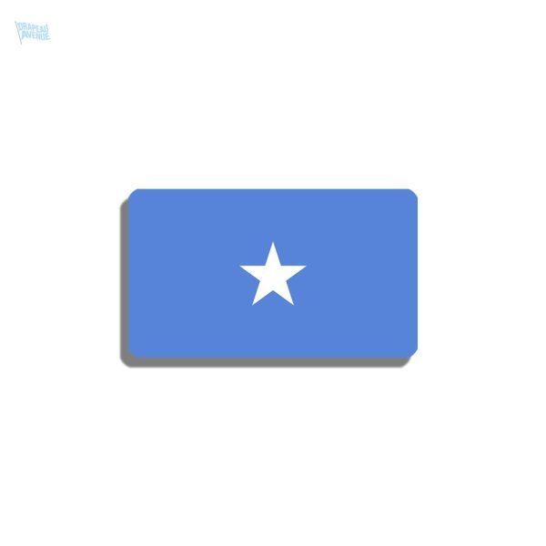 Broche drapeau Somalie en métal émaillé