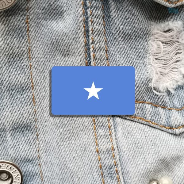 Broche représentant le drapeau somalien, style élégant