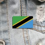Broche représentant le drapeau de la Tanzanie en miniature