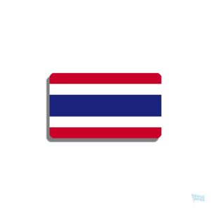 Broche drapeau Thaïlande, accessoire symbolique