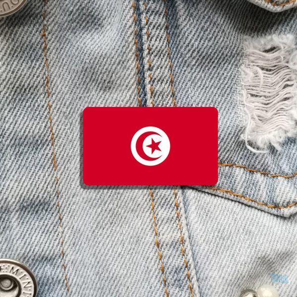 Bijou de costume représentant le drapeau tunisien