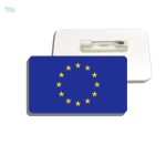Broche drapeau Union Européenne en métal émaillé