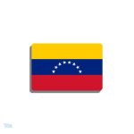 Broche drapeau Venezuela en métal coloré