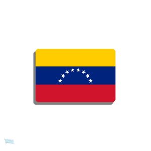 Broche drapeau Venezuela en métal coloré